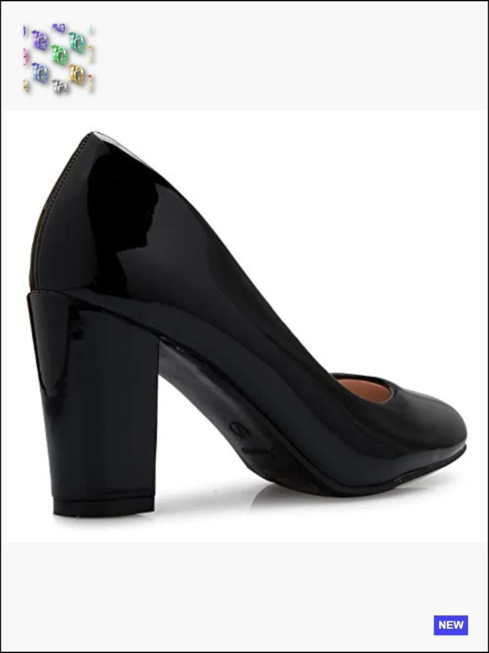 Classic Round-Toe Platform Pumps High Block Heel Cushioned Comfort